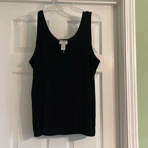 Chico's Travelers Scoop Neck Sleeveless Tank, Women's Size 3 (14-16) Black